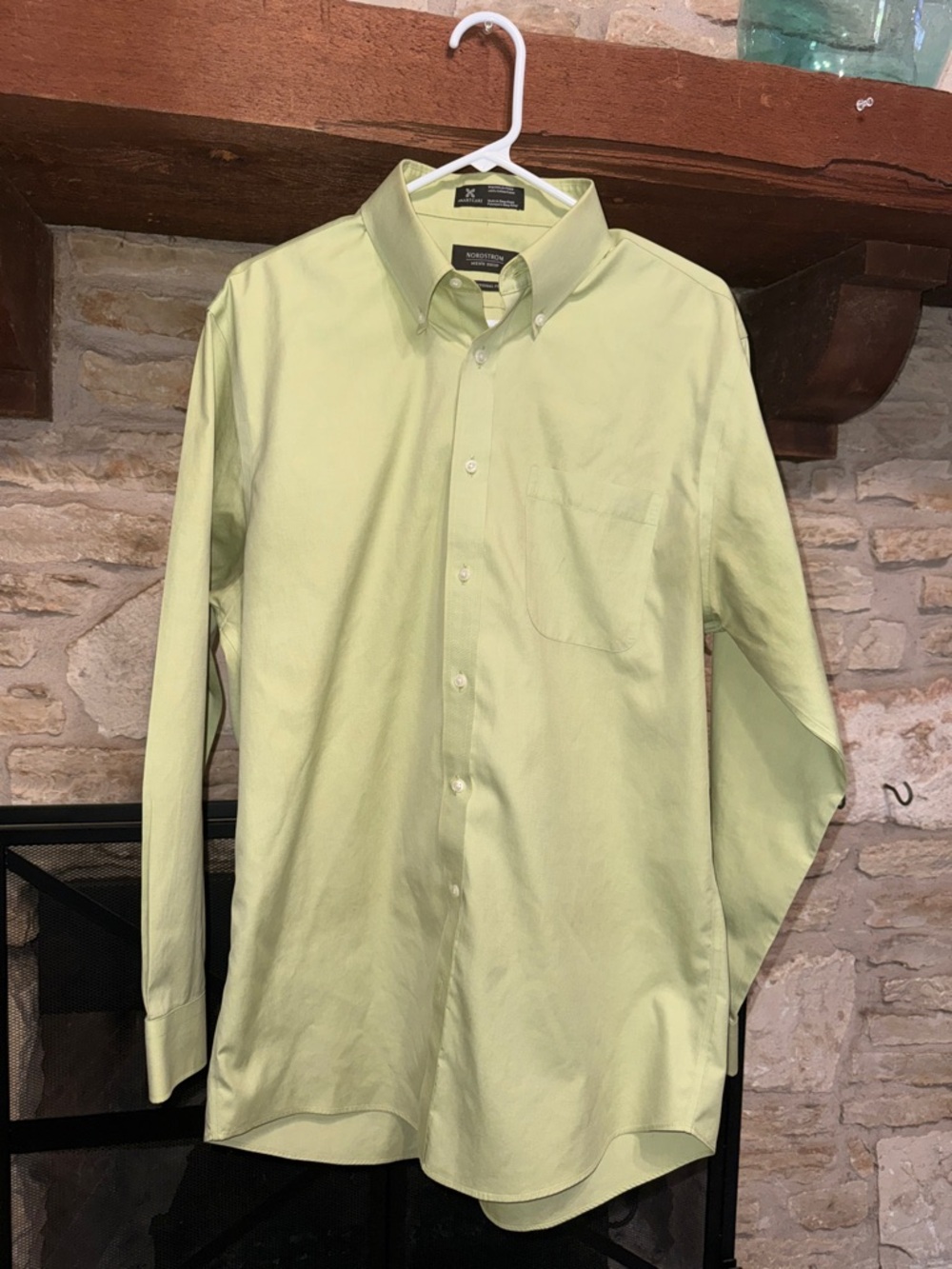 Nordstrom Men’s Lime Button-Down Dress Shirt